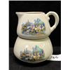 Image 1 : Sandland Ware England Cream & Open Sugar (sugar approx: 2.25"T 3.5"W)