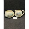 Image 2 : Sandland Ware England Cream & Open Sugar (sugar approx: 2.25"T 3.5"W)
