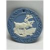 Image 2 : Wedgwood England Blue Jasperware Moose Ornament Approx: 2.25"