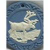 Image 3 : Wedgwood England Blue Jasperware Moose Ornament Approx: 2.25"