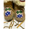 Image 2 : First Nations Beaded Footwear Mukluks (Foot approx: 8.5x3.75" & 10"T)