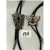 Image 2 : 2 First Nations Bolo Ties - String portion is well worn on both.