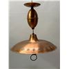 Image 1 : Mid Century Copper Spaceship/UFO Light Fixture Approx 14.5"W