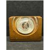 Image 1 : Mid century Woodcraft Barometer In Wooden Case Approx: 4.75x3.5" & 2.5"D