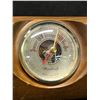 Image 2 : Mid century Woodcraft Barometer In Wooden Case Approx: 4.75x3.5" & 2.5"D
