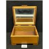 Image 2 : Nice Little wooden Storage Box w/mirror Approx: 6.75x5.5" & 3.5"T