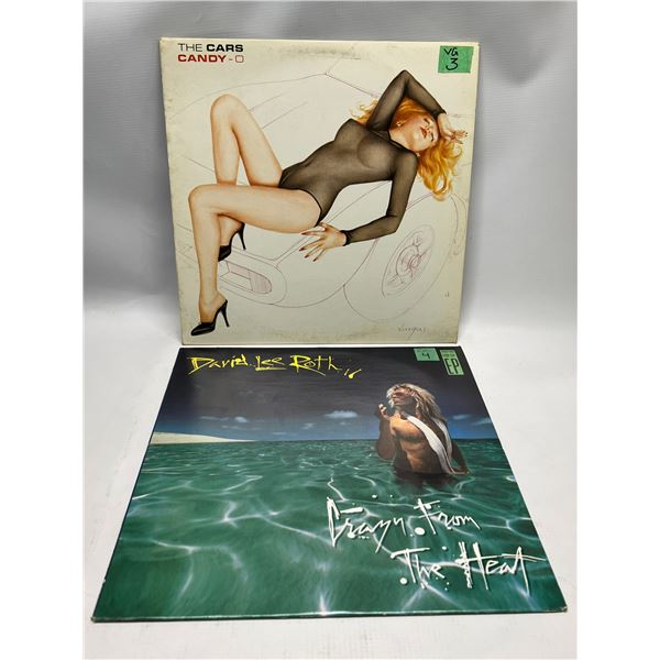 David Lee Roth / The Cars 12" Vinyl LPs Records