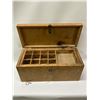 Image 2 : Nicely Made Wood Tool Box w/tray insert Approx: 20.5x9.5" & 9"D