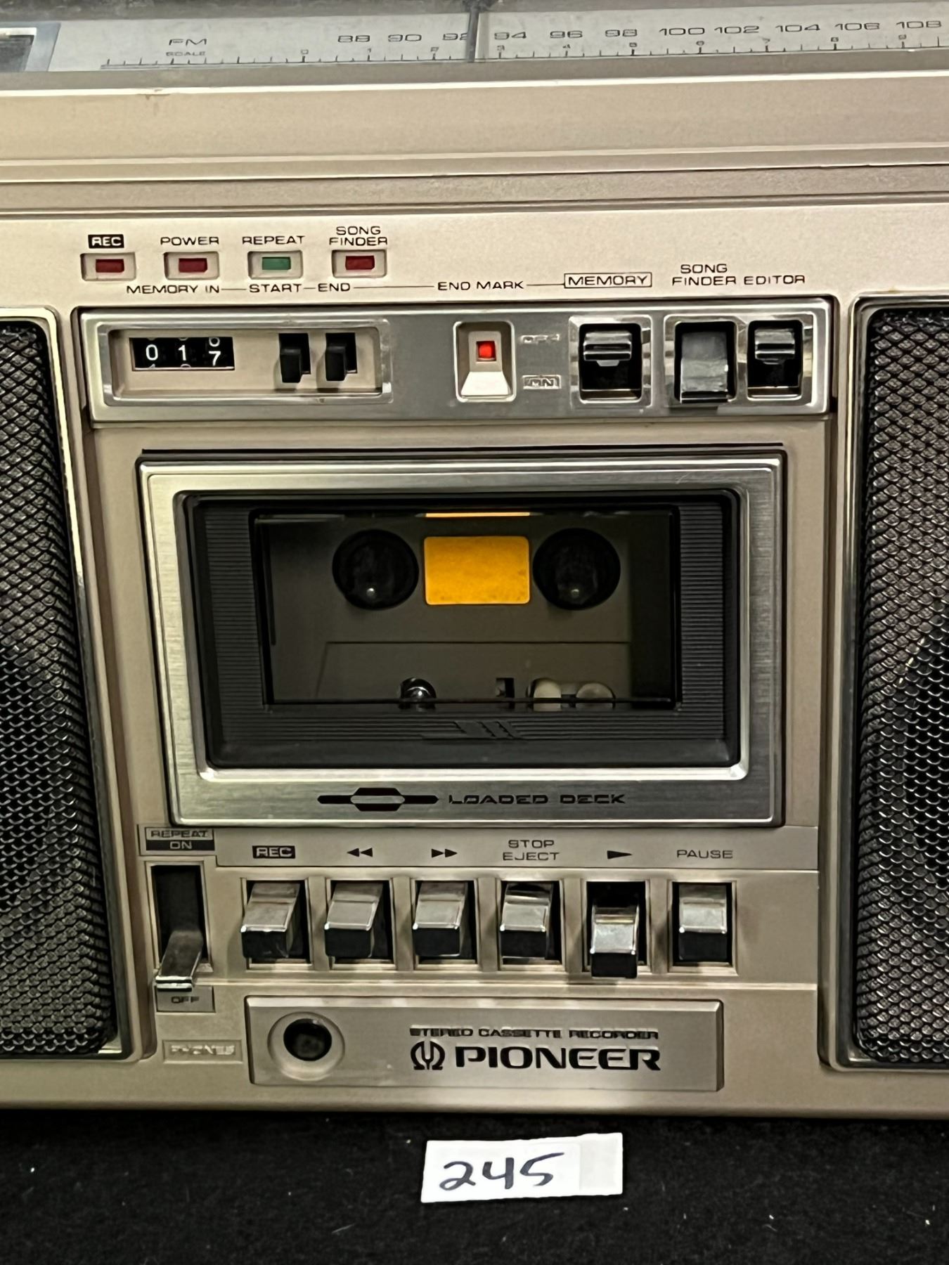 Vintage Pioneer SK31 Boombox Stereo Cassette Recorder (see description)