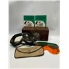 Image 1 : WW2 Vintage Rochester Optical B-8 Flying Goggles w/box lenses & booklets