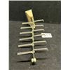 Image 2 : Mid Century Wall Mount Extendable Tie Rack / Necklace Holder 3.5-8.5"
