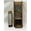 Image 1 : Antique Cabbage Cutter (25x9") & Nutmeg Grater (16.75x4.25")