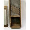 Image 2 : Antique Cabbage Cutter (25x9") & Nutmeg Grater (16.75x4.25")