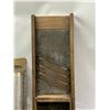 Image 3 : Antique Cabbage Cutter (25x9") & Nutmeg Grater (16.75x4.25")