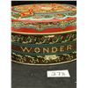 Image 3 : Vintage Round Wonder Fruit Cake Tin - Wonder Bread Appr: 8.5x3.5"