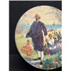Image 2 : Vintage Round Peek Frean Mayflower Pilgrim Fathers Tin Appr: 9.5x3.25"