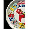 Image 3 : Vintage Round Tin / Metal Sverige Sweden Decorative Serving Tray Approx: 11"