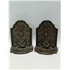 Image 1 : 2 William Shakespeare Cast Metal Book Ends Approx: 4.25" tall; 3.5" wide