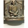 Image 4 : 2 William Shakespeare Cast Metal Book Ends Approx: 4.25" tall; 3.5" wide
