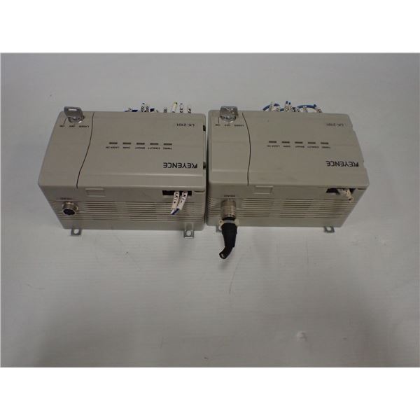 (2) Keyence # LK-2101 Laser Displacement Sensor Controllers