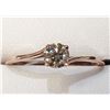 Image 1 : 10 DIAMOND (0.32CT BROWN) RING SIZE 6.5