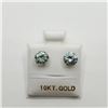 Image 1 : 10K MOISSANITE LIGHT BLUISH GREEN(1.5CT) EARRINGS