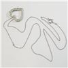 Image 2 : SILVER NATURAL PERIDOT NECKLACE 18"