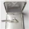 Image 2 : 10K  WHITE MOISSANITE (1.05CT) RING SIZE 6