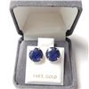 Image 2 : 14K  BLUE SAPPHIRE(6.2CT) EARRINGS