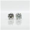 Image 1 : 14K  WHITE MOISSANITE (1.5CT) EARRINGS