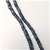Image 2 : 10K  BLUE SAPPHIRE 16"(46CT) NECKLACE