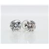 Image 1 : 10K  WHITE MOISSANITE (1.65CT) EARRINGS