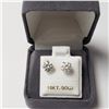 Image 2 : 10K  WHITE MOISSANITE (1.52CT) EARRINGS