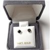 Image 2 : 14K  BLACK DIAMOND(0.5CT) EARRINGS