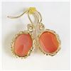 Image 2 : 14K CAMEO EARRINGS