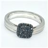 Image 1 : SILVER BLUE DIAMOND(1CT) RING