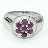 Image 1 : SILVER RUBY (9CT) RING