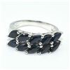 Image 1 : SILVER BLUE SAPPHIRE (13.5CT) RING