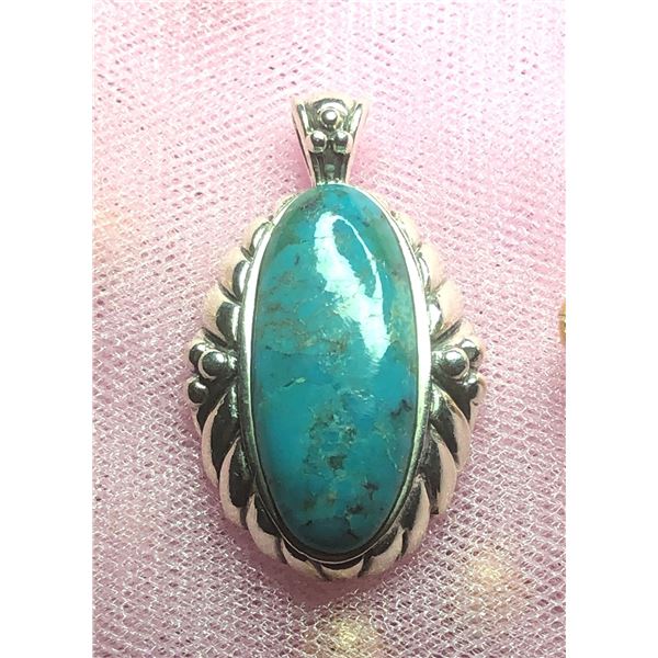 SILVER TURQUOISE PENDANT