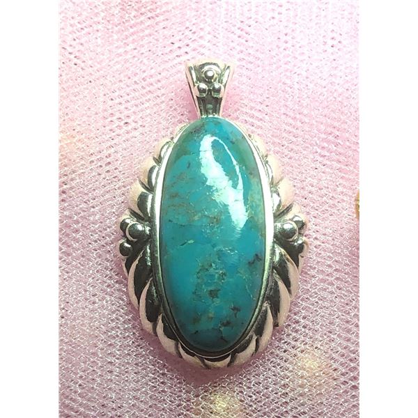 SILVER TURQUOISE PENDANT