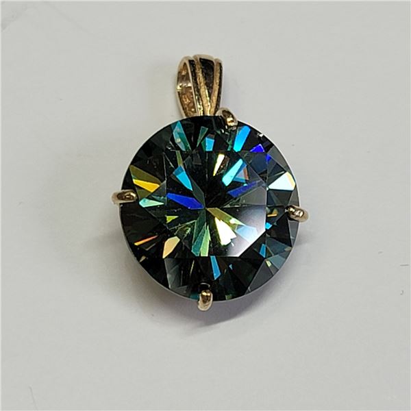 10K  MOISSANITE (MUNSELL 10BG 4/8)(6CT) PENDANT