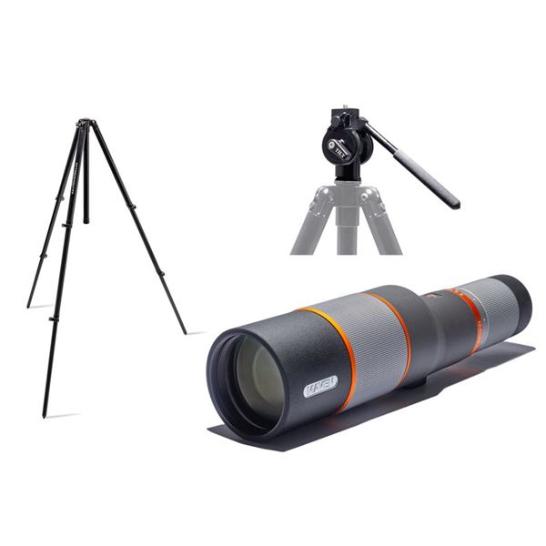 Maven S2 spotting scope with an Outdoorsman accessory package