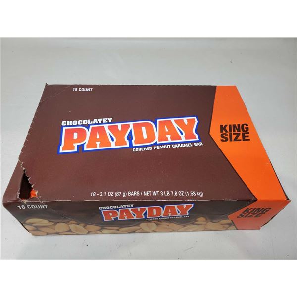 Chocolatey Payday King Size Candy Bars (18 x 87g)