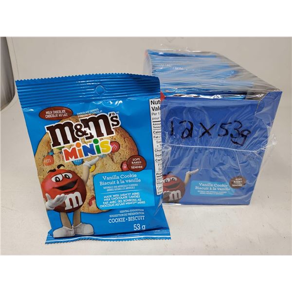M&M's Mini's Vanilla Soft Baked Cookies (12 x 53g)