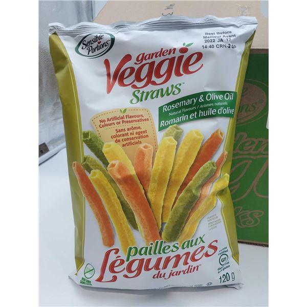 Sensible Portions Garden Veggie Straws-Rosemary & Olive Oil (12 x 120g)