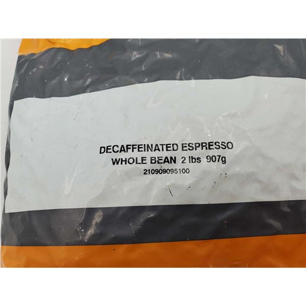 Decaffeinated Espresso Whole Bean 2lbs