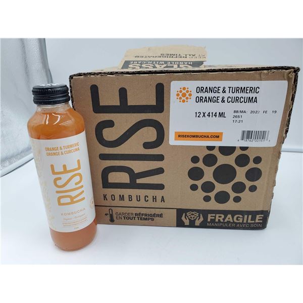 Rise Kombucha Orange & Tumeric (12 x 414ml)