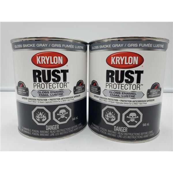 Krylon Rust Protector Gloss Smoke Gray (2 x 946ml)