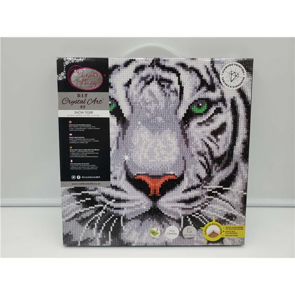 Craft Buddy DIY Crystal Art Kit (30 x 30cm) Snow Tiger