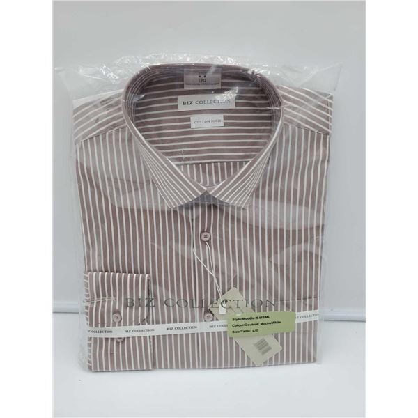 Biz Collection Cotton Striped Shirt (L)